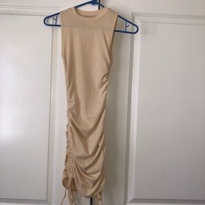 Runched side mini dress